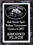 Second Place MSW Bull Shoals Lake Open Walleye Tournament October 2007