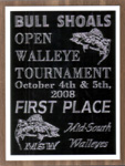 First Place MSW Bull Shoals Lake Open Walleye Tournament October 2008